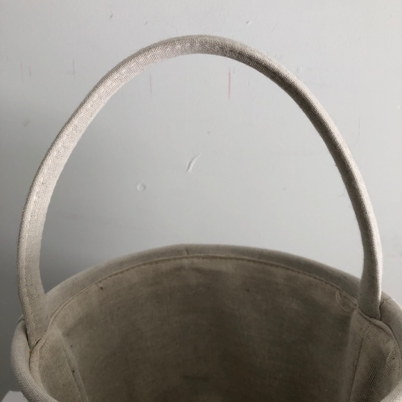 Fabric Easter Basket with Pink Bunny & Cotton Tail - Picture 7 of 10